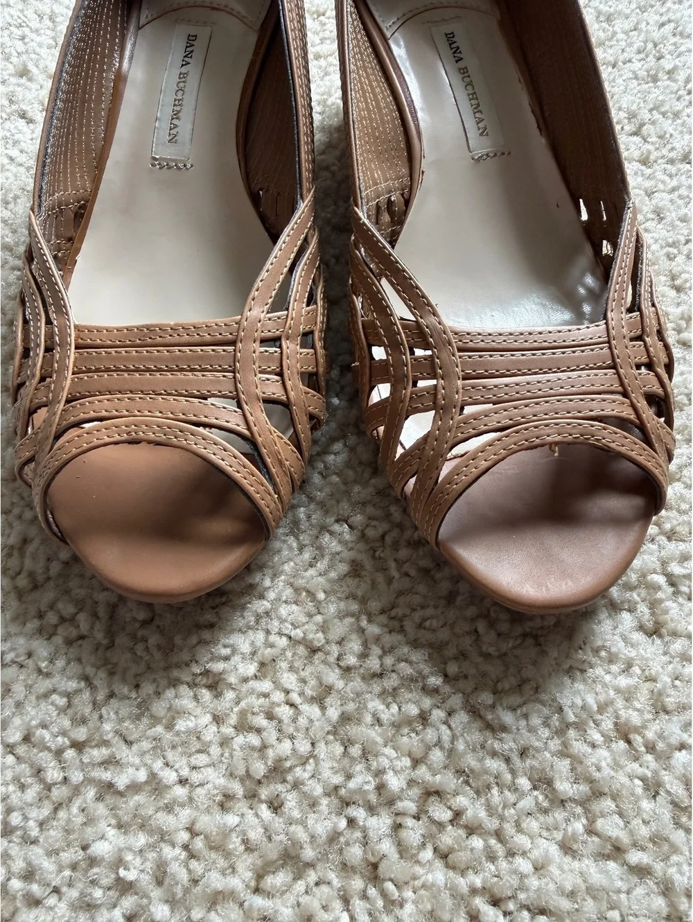 8.5 peep toe Dana Buchman wedges